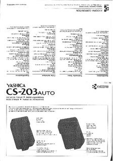 Yashica CS 203 Auto manual. Camera Instructions.